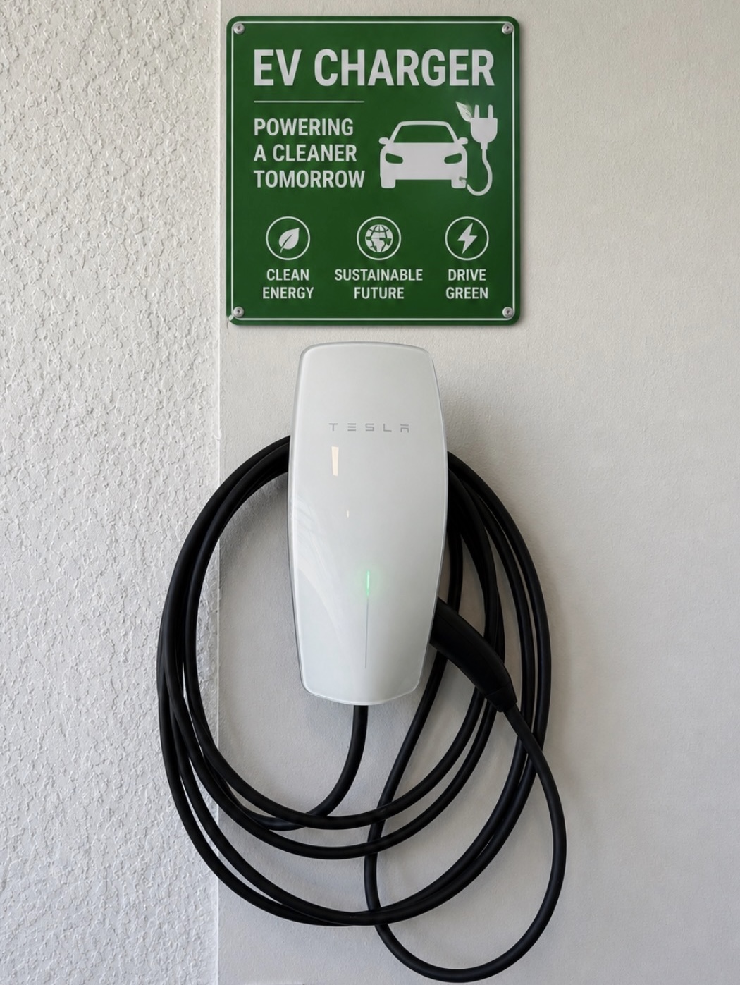Tesla EV charger installation by YK Electric